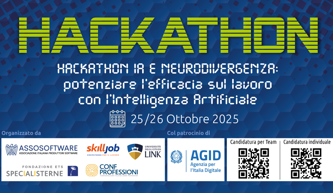 HACKATHON IA E NEURODIVERGENZA: potenziare l’efficacia sul lavoro con l’Intelligenza Artificiale